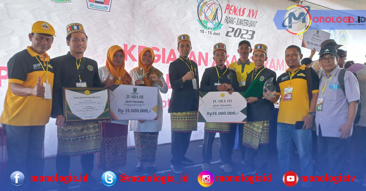 Lampung Juara Tiga Lomba Asah Terampil Penas XVI