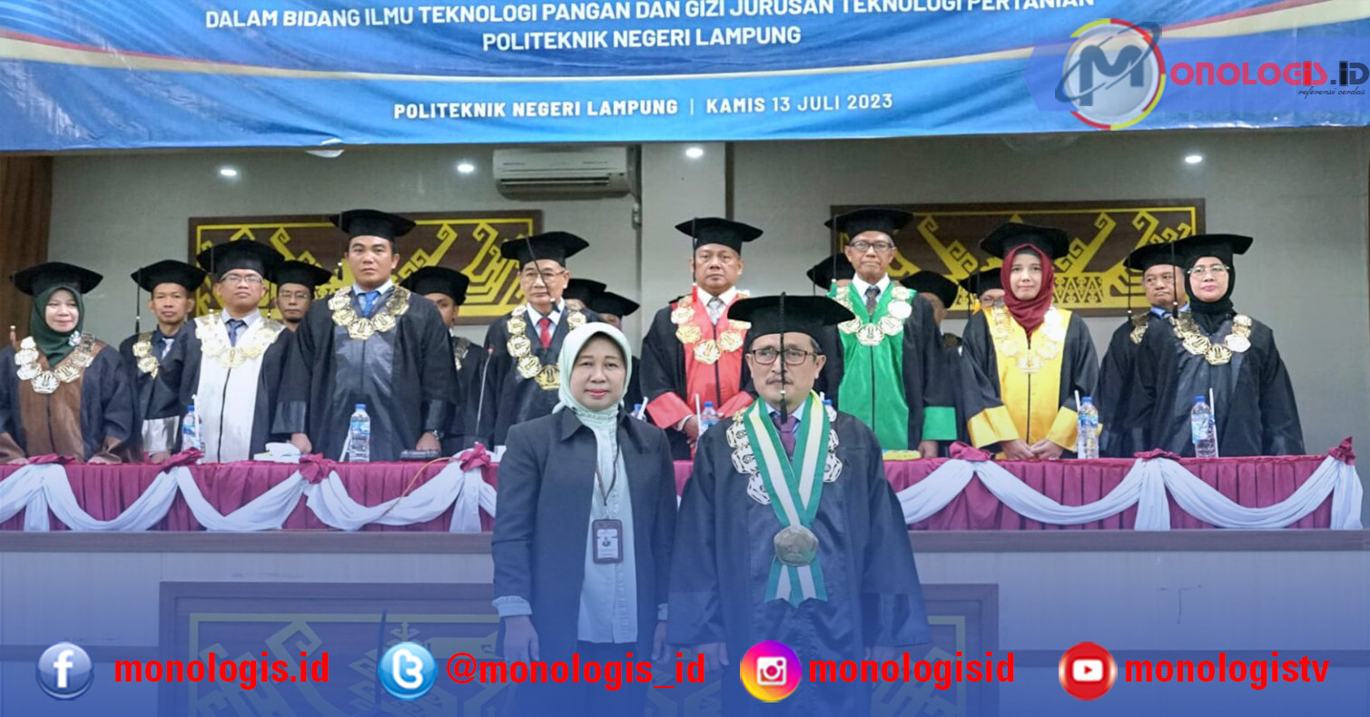 Rektor Unila Hadiri Pengukuhan Guru Besar Polinela