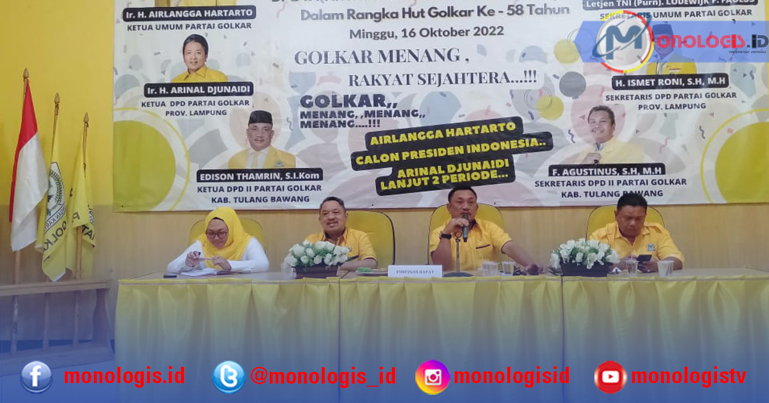Golkar Rekomendasikan 4 Nama Cabup dan Cawabup Tulangbawang