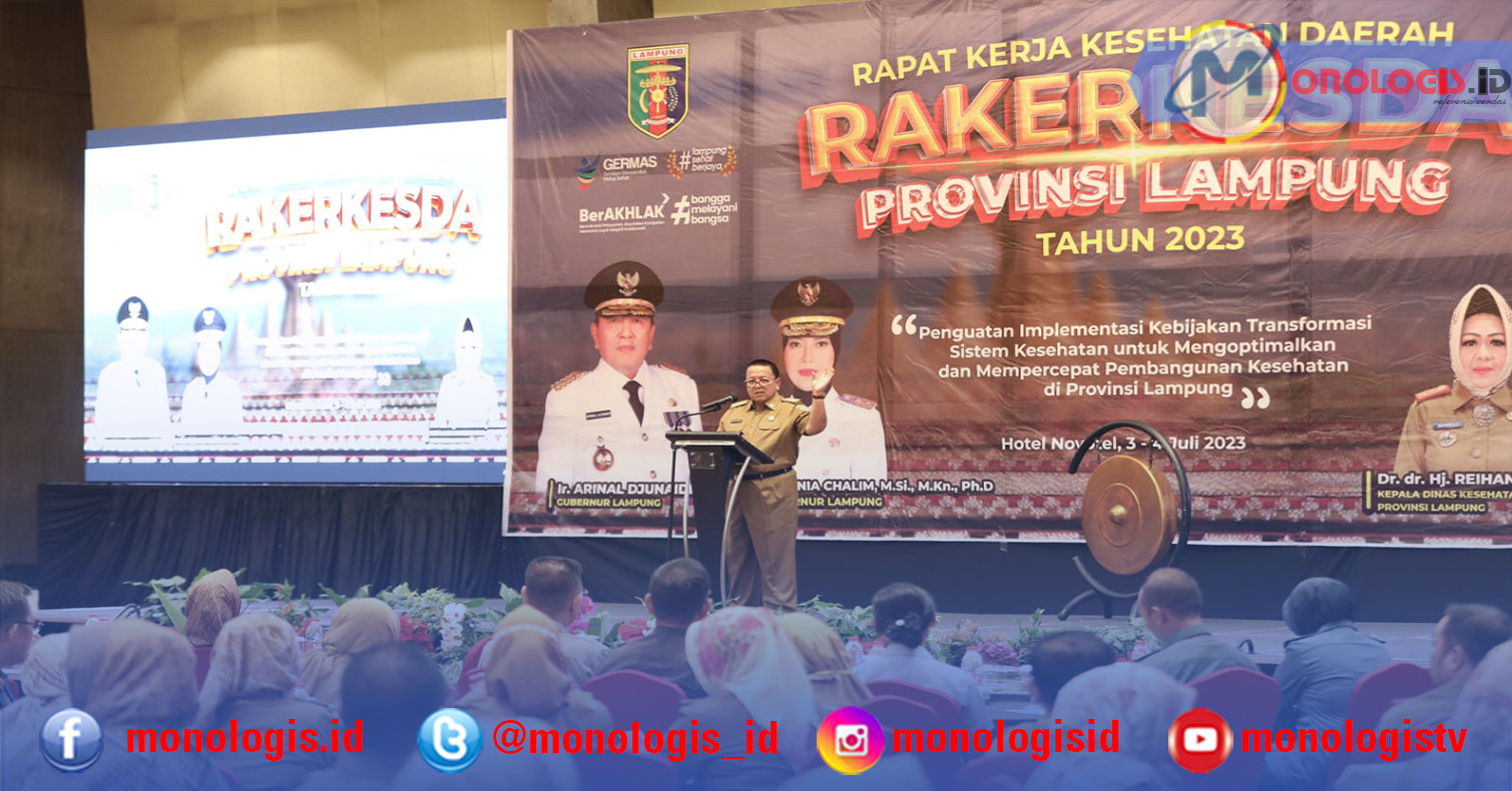 Buka Rakerkesda 2023, Arinal Tekankan Tiga Poin Wujudkan Lampung Sehat Berjaya