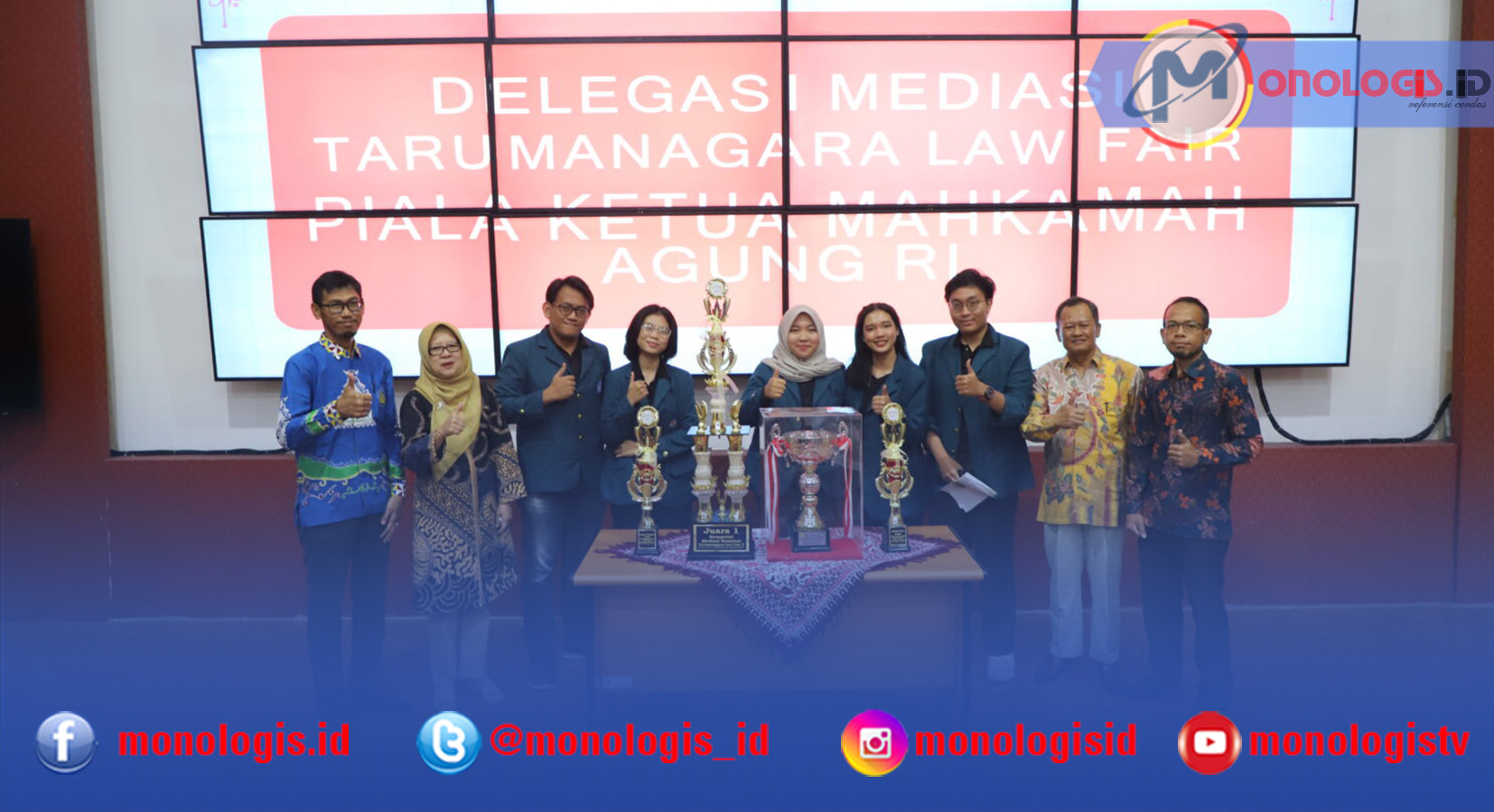 FH Unila Kembali Rebut Piala Ketua Mahmakah Agung