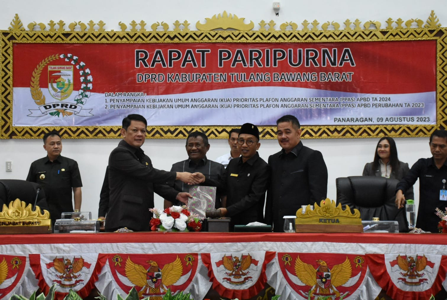 Pj Bupati Tubaba Sampaikan KUA-PPAS 2024