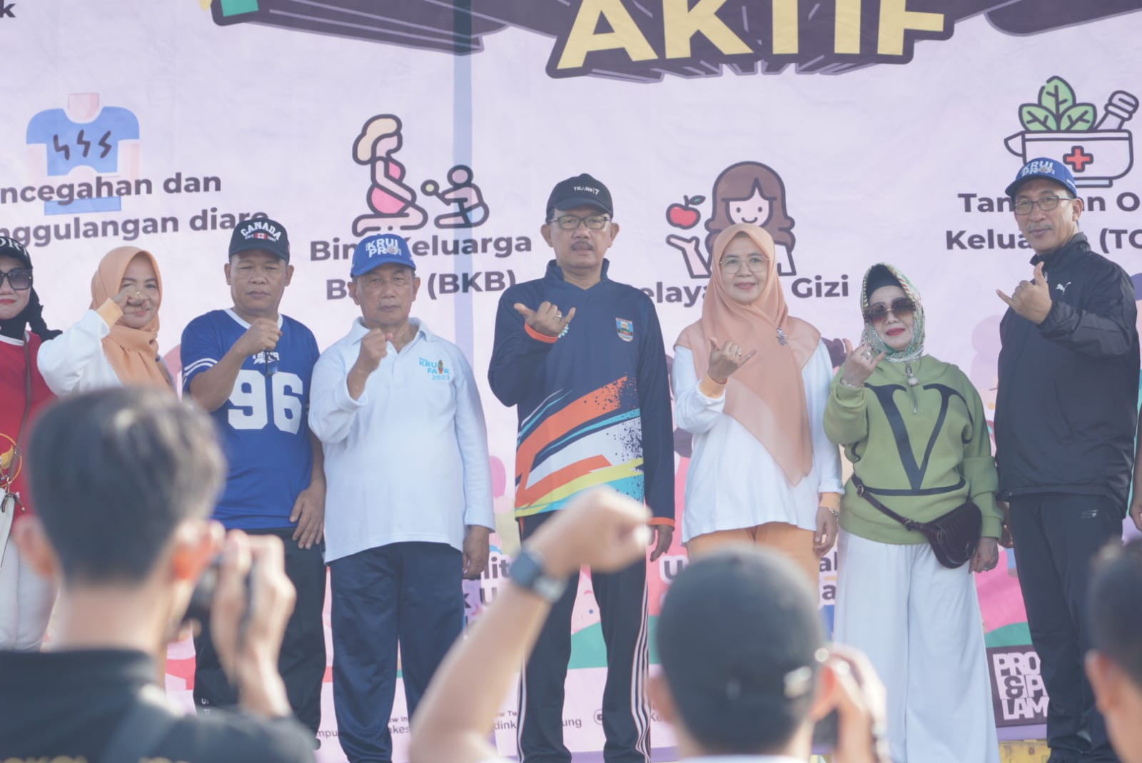 Bupati dan Wabup Pesisir Barat Hadiri Kegiatan Germas Tingkat Provinsi