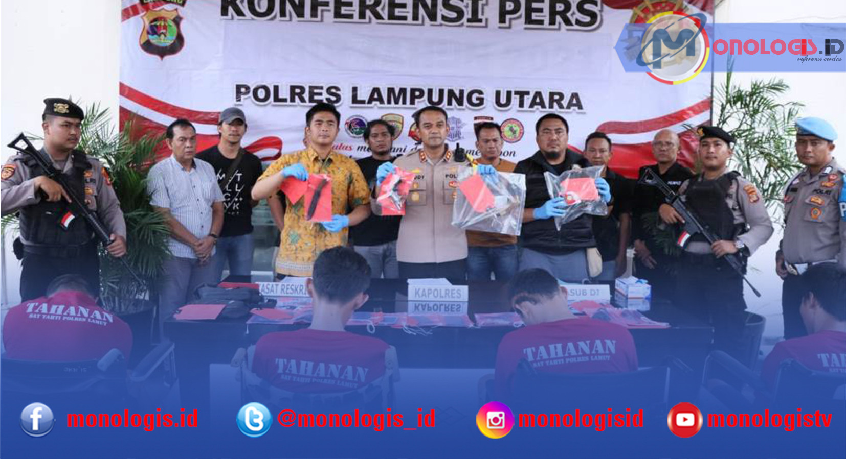 Tim Gabungan Ringkus Komplotan Spesialis Curas di Lampung Utara