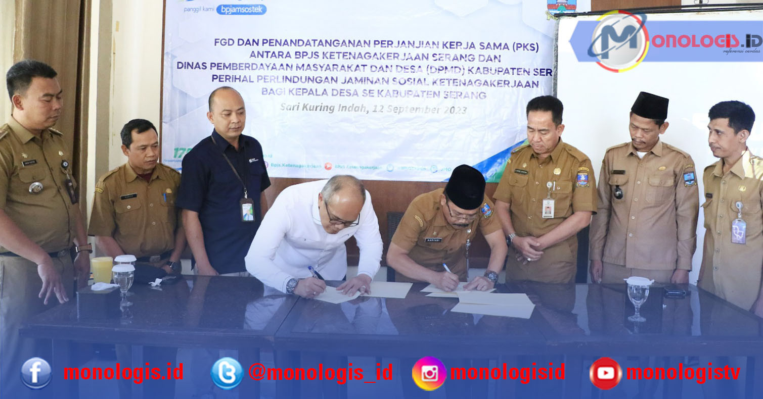 326 Kades di Kabupaten Serang Dapat Perlindungan BPJS Ketenagakerjaan