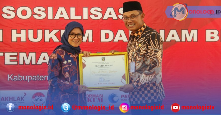 Aktif Dukung Kekayaan Intelektual, Kemenkumham Banten Berikan Penghargaan Kepada Bupati Lebak