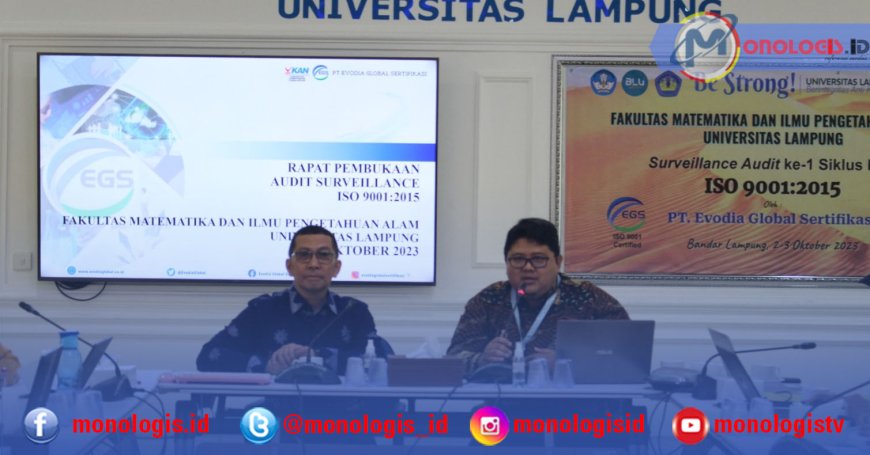 FMIPA Unila Pertahankan Sertifikat ISO 9001:2015