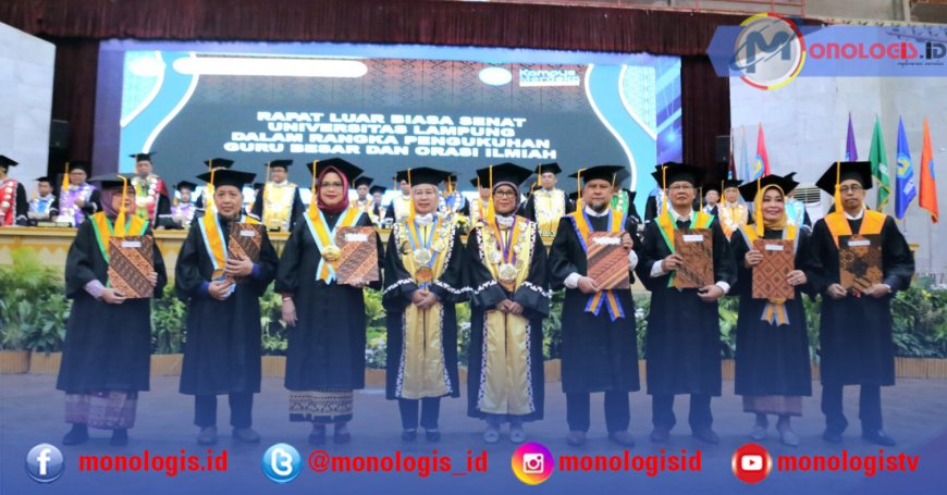 Guru Besar Unila Bertambah Tujuh Orang