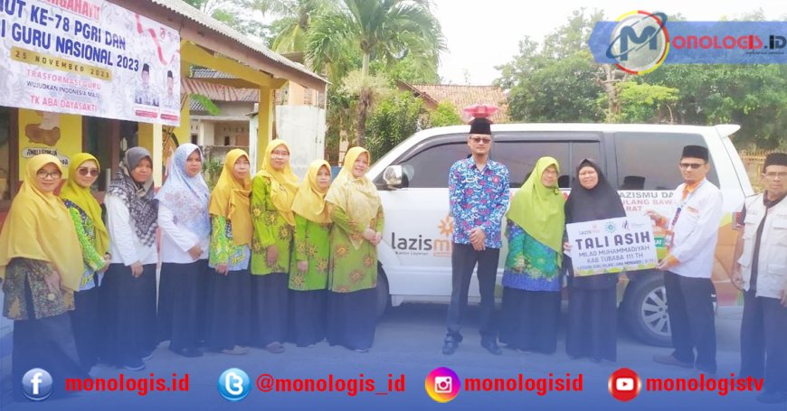 Lazismu Tulangbawang Barat Berikan Tali Asih ke Guru Muhammadiyah