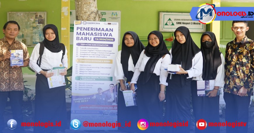 Job & Edu Fair Expo SMKN 3 Metro, Booth IIB Darmajaya Diserbu Pelajar