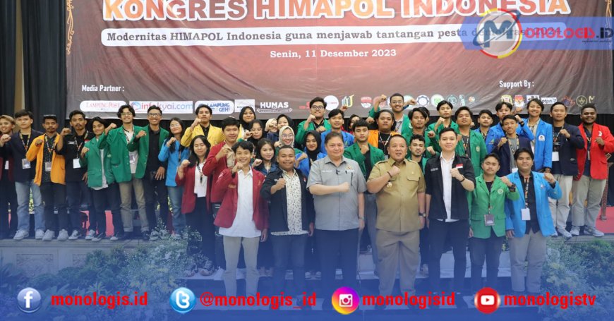 Menko Perekonomian Buka Kongres Nasional Himapol Indonesia VIII di Bandarlampung