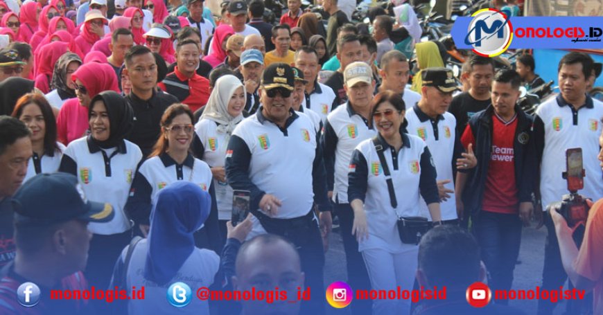 Meriah,, Gubernur Lampung Bersama Pemkab Tulangbawang Gelar Jalan Sehat Hari Ibu 2023
