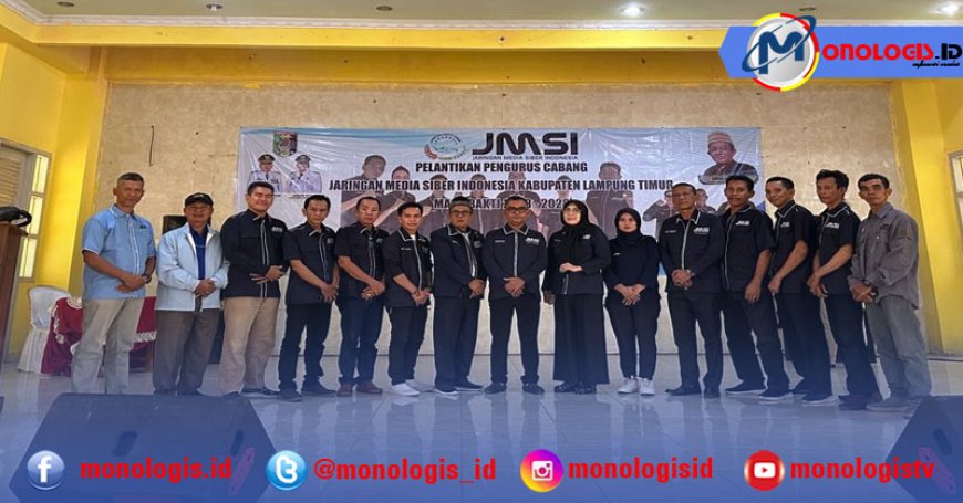 Pengurus JMSI Lampung Timur 2023 -2028 Dilantik, Membawa Semangat Kualitas Informasi Digital, Berimbang dan Dipercaya