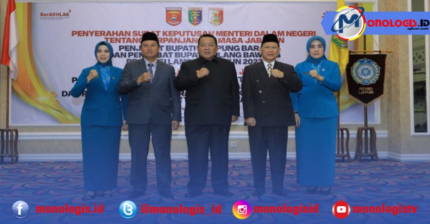 Jabatan PJ Bupati Tulangbawang, Diperpanjang Satu Tahun Oleh Kemendagri
