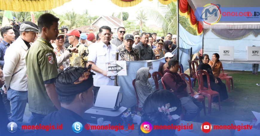 Pantau TPS, Firsada Pastikan Pemilu di Tulangbawang Barat Lancar