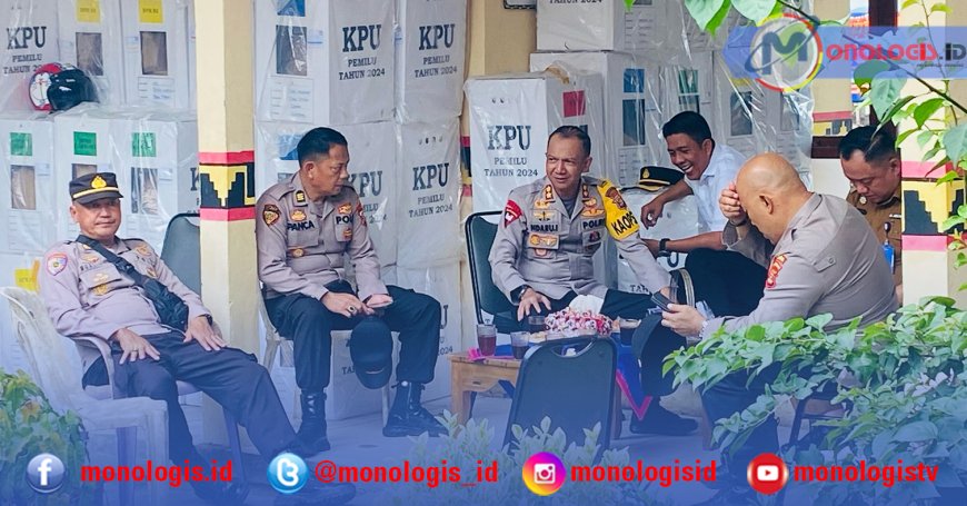 Kapolres Tulangbawang Barat Pantau Rekapitulasi Penghitungan Suara di PPK