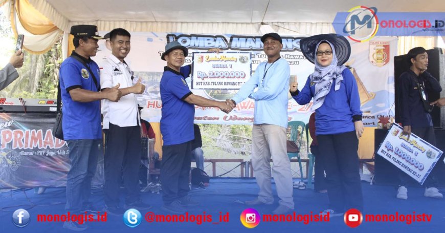 Songsong HUT ke-27 Tulangbawang, Dinas Perikanan Gelar Lomba Mancing