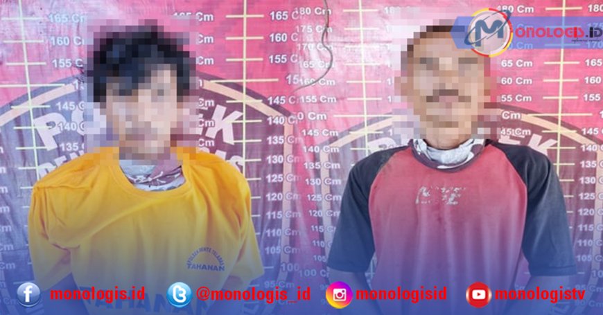 Polisi Bekuk Dua Spesialis Curat Besi Tower di Tulangbawang