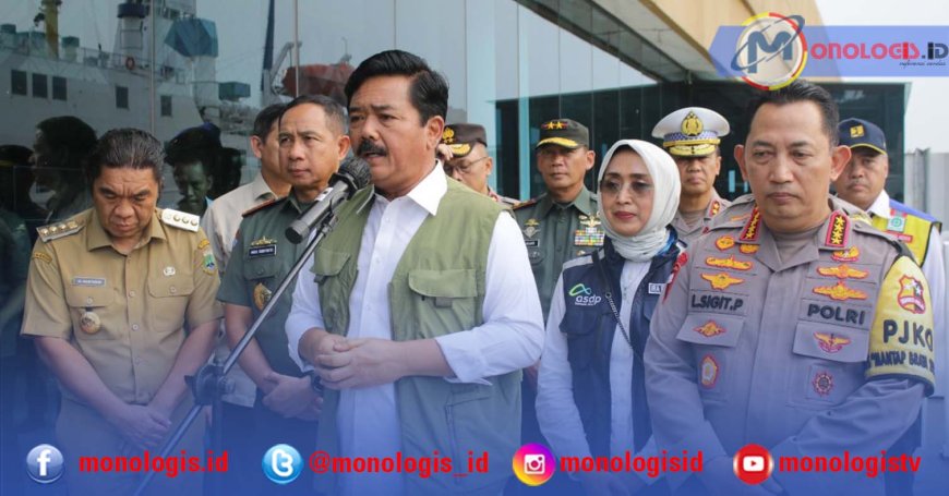 Menkopolhukam Kapolri dan Panglima TNI Tinjau Pelabuhan Merak