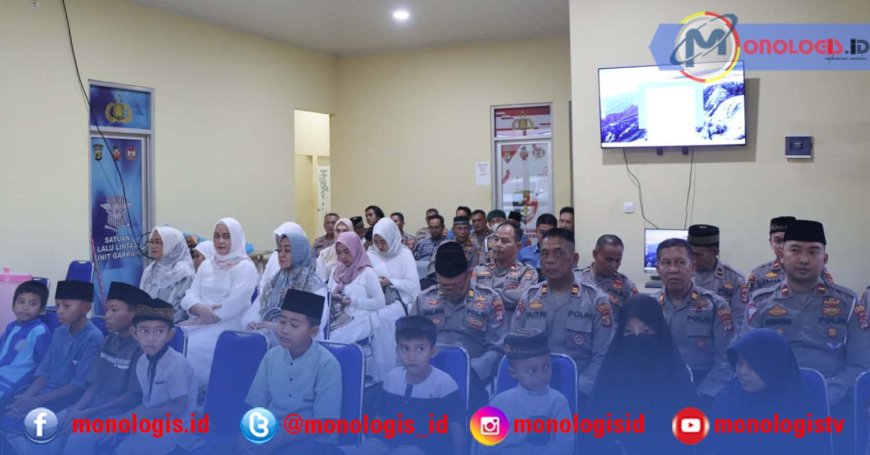 Kapolres Tulangbawang Barat Berbagi Kebahagiaan dengan Yatim Piatu