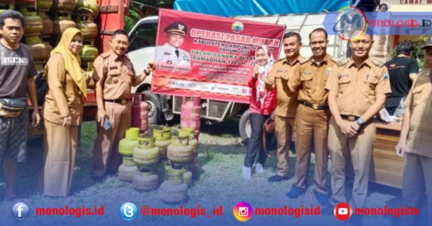 Pemkab Lampung Selatan Gelar Operasi Pasar Murah di Waysulan