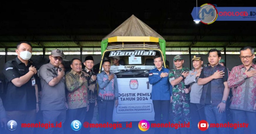Dendi Ramadhona Lepas Pendistribusian Logistik Pemilu 2024