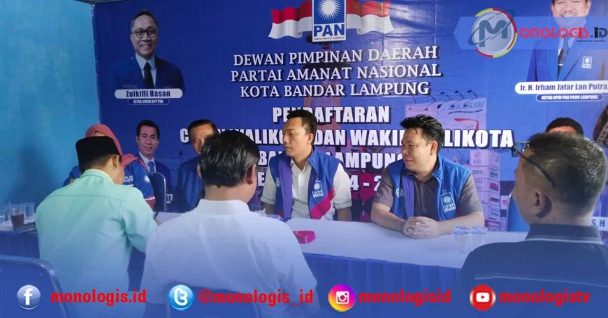 Iqbal Ardiansyah Daftar Penjaringan Calon Wali Kota Bandarlampung di PAN