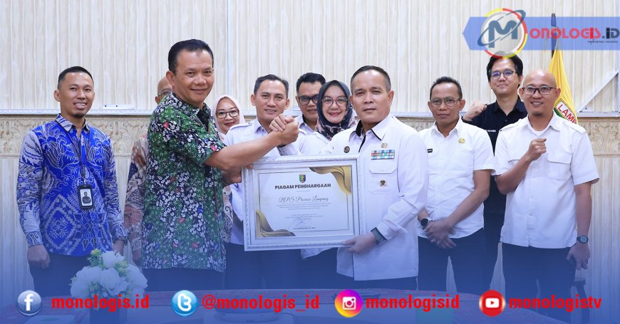 Diskominfotik Provinsi Lampung Berikan Penghargaan Kepada BPS