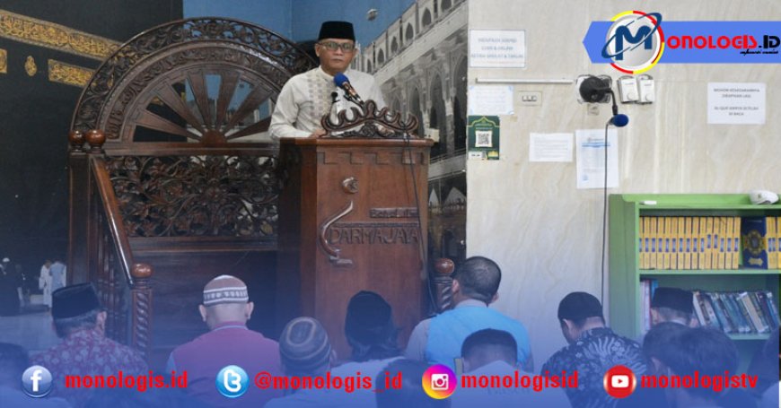 Kunjungi Mahasiswa di Darmajaya, Wakil Wali Kota Metro Sempatkan Isi Taklim Ashar