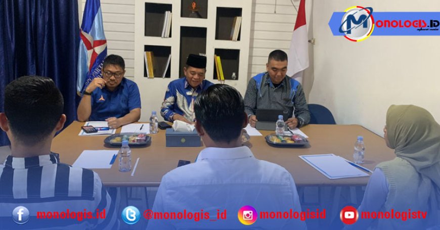 Iqbal Ardiansyah Jalani Fit And Proper Test di DPC Partai Demokrat Bandar Lampung
