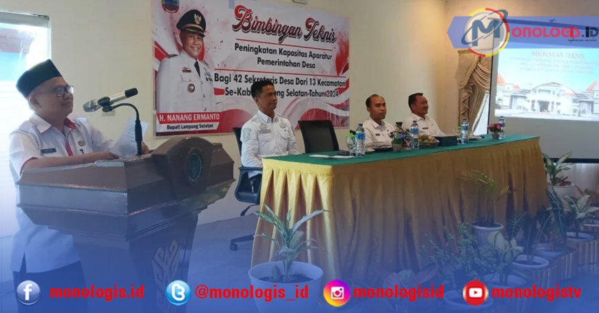 Pemkab Lampung Selatan Gelar Bimtek Peningkatan Kapasitas Aparatur Desa