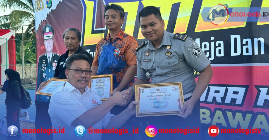 Perwakilan PWI Tulangbawang Juara Dua Catur HUT ke-78 Bhayangkara
