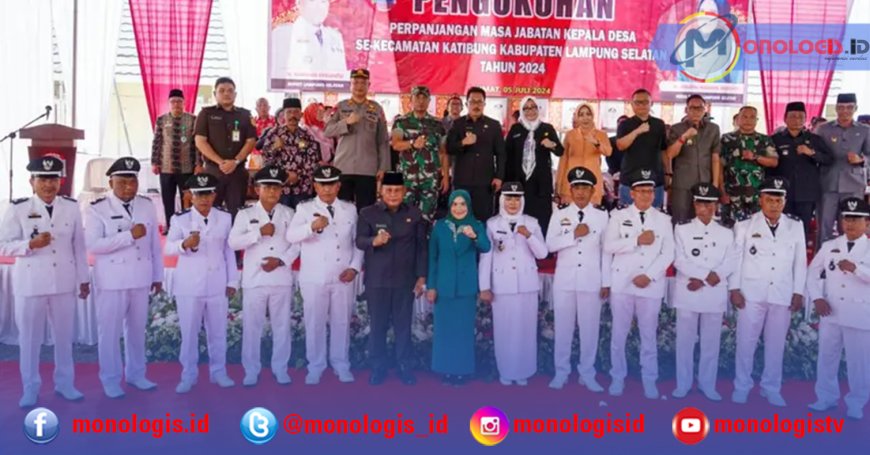 Kukuhkan 11 Kades di Katibung, Nanang Ermanto Tekankan Ini