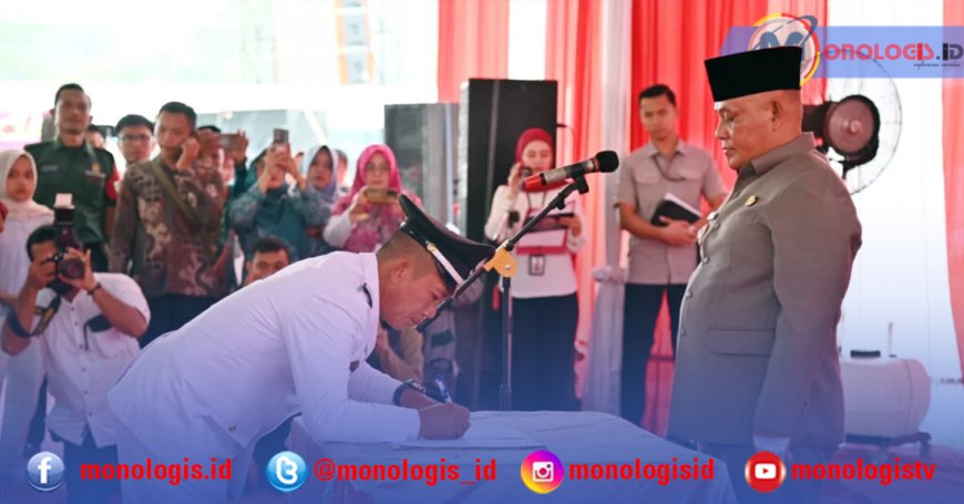 Jabatannya Diperpanjang, 25 Kades se Natar Dikukuhkan Kembali