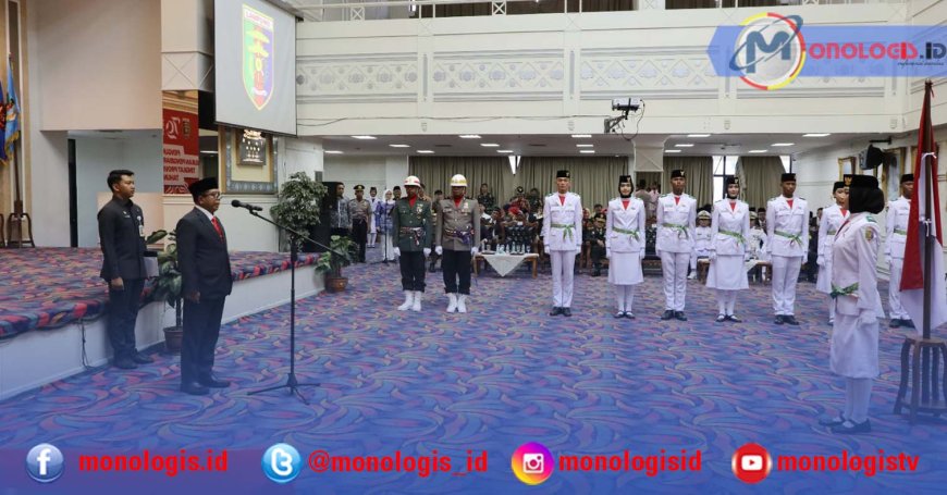 Pj. Gubernur Lampung Kukuhkan 33 Anggota Paskibraka 2024