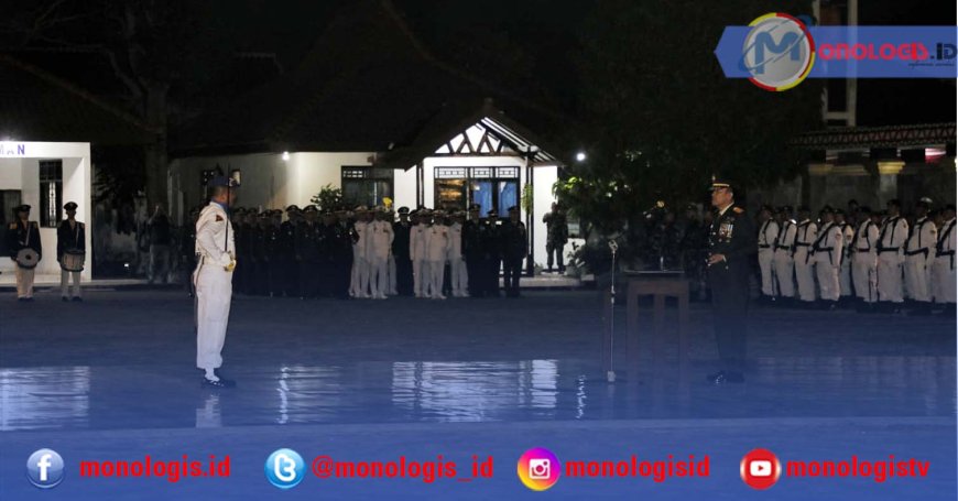 Sekdaprov Lampung Ikuti Apel Kehormatan dan Renungan Suci