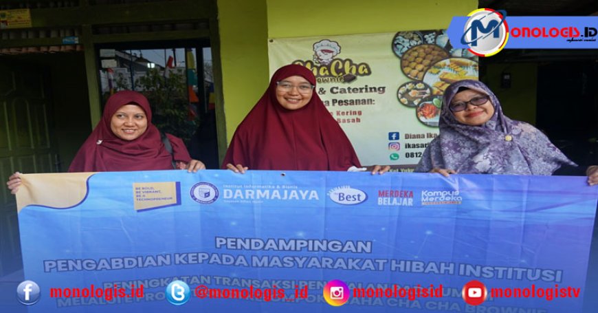 Dosen IIB Darmajaya Dampingi UMKM Cha Cha Brownie Tingkatkan Penjualan Lewat E-Promotion
