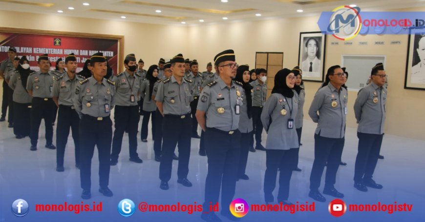 Kanwil Banten Ikut Apel Perdana Menkumham