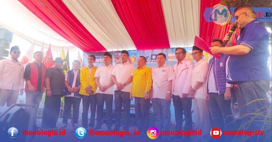 11 Parpol Deklarasikan Pemenangan Novriwan Jaya dan Nadirsyah