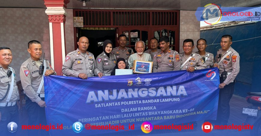 Polantas Bandarlampung Anjangsana ke Purnawirawan Polri