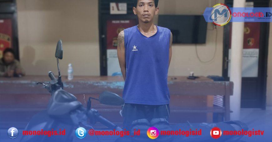 Curi Motor, Resedivis Narkoba Dibekuk Polisi
