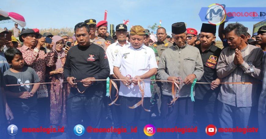 Bupati Lampung Timur Resmikan Jembatan Penghubung Sidodadi-Giriklopomulyo