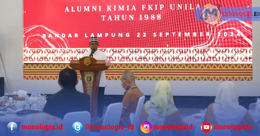 Harapan Pj Gubernur Lampung ke Alumni Kimia FKIP Unila: Ikut Andil Pelopori Pengembangan SDM