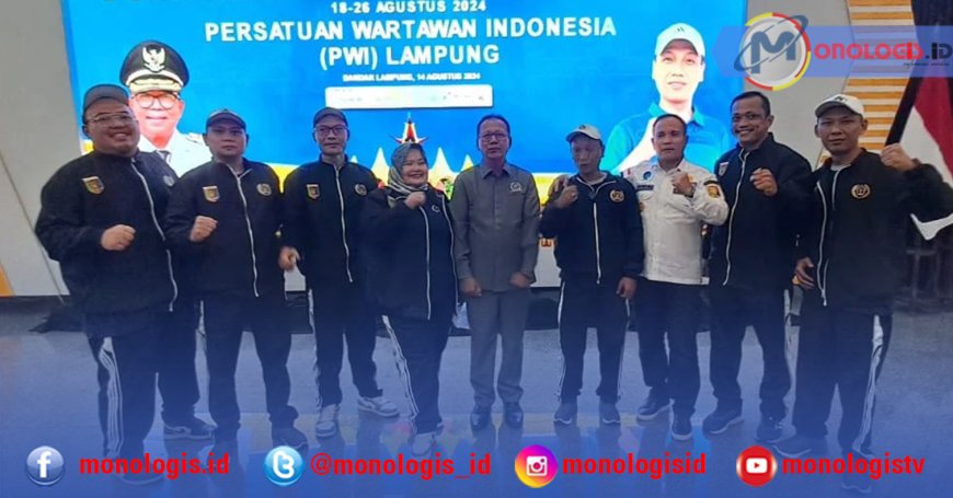 Mingrum Gumay Lepas Kontingen Porwanas PWI Lampung