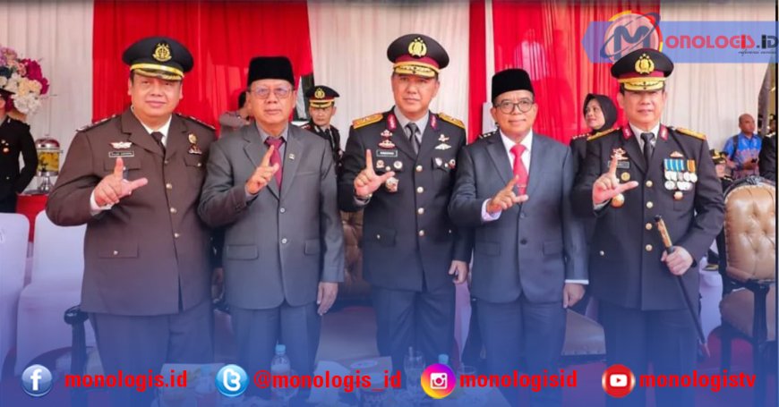 Ketua DPRD Lampung Hadiri Upacara Hari Bhayangkara Ke-78
