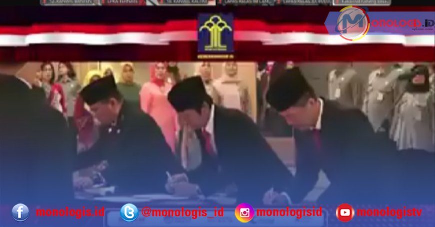 Kanwil Banten Saksikan Pelantikan Tiga Pejabat Kemenkumham Secara Daring