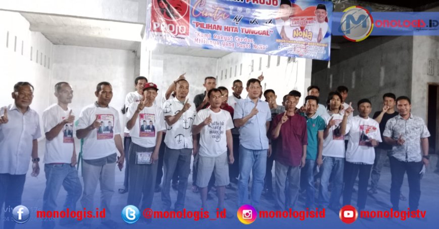 Cawabup Nadirsyah Kunjungi Ratusan Relawan Projo
