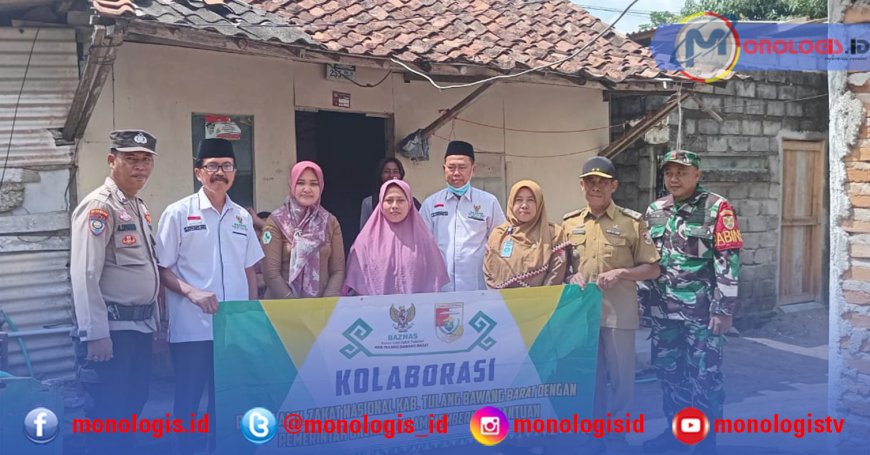 Baznas Tulangbawang Barat Salurkan Bantuan untuk Bocah Penderita Disabilitas