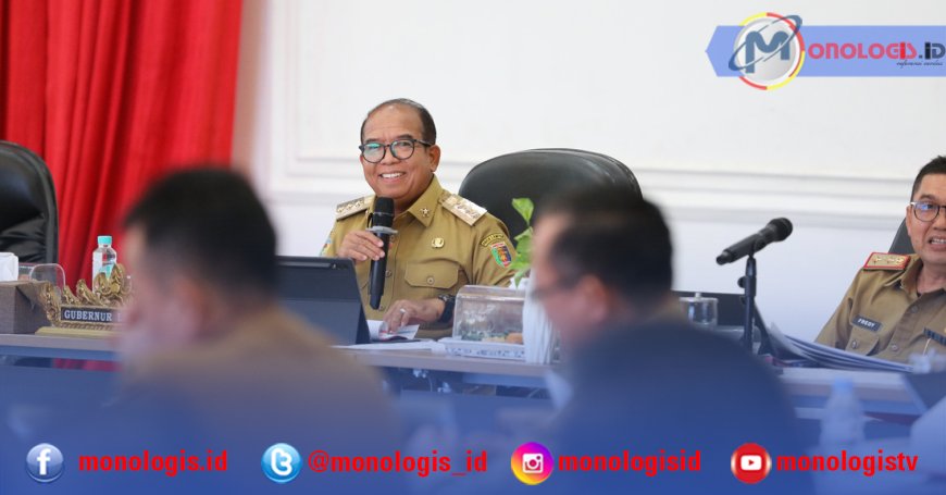 Rapim dengan Kepala OPD, Pj Gubernur Lampung Evaluasi Serapan Anggaran