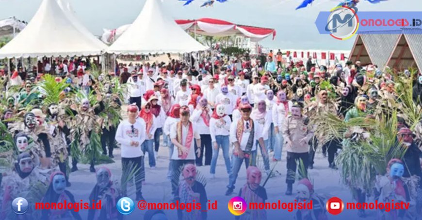 Tari Tuping Massal Warnai Pembukaan Kalianda Kite Festival III